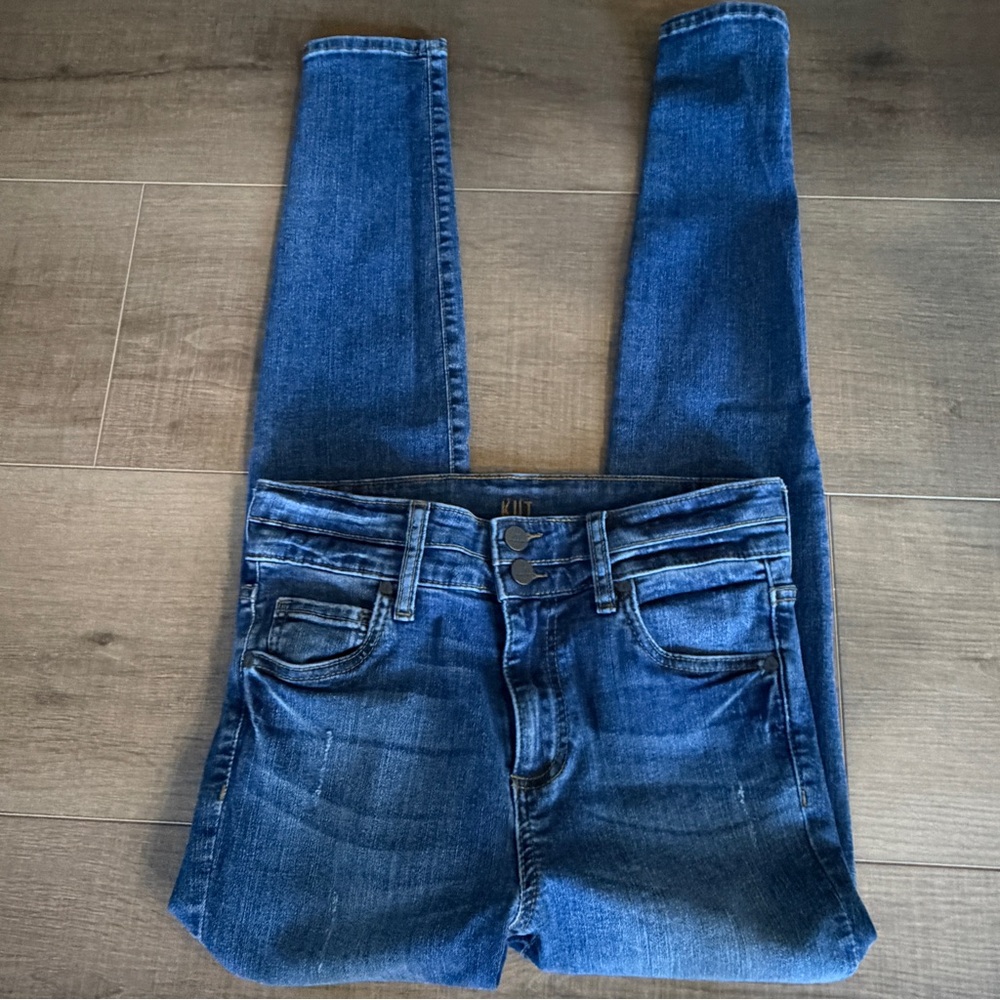KUT from the Kloth High Rise Toothpick Skinny Jeans Zip Women‎ 2 Style SP379MA1 - Picture 14 of 14